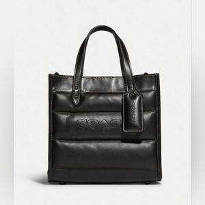 EUC Coach Quilted Badge Field 22 Puffer Tote Bag